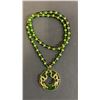 Image 1 : SPINACH GREEN DISC PENDANT