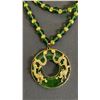 Image 2 : SPINACH GREEN DISC PENDANT