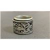 Image 3 : GREEN MARBLE FOO DOG & ROTATING RING