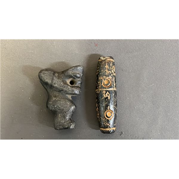 (2) SINO-TIBETAN FIGURE BEADS