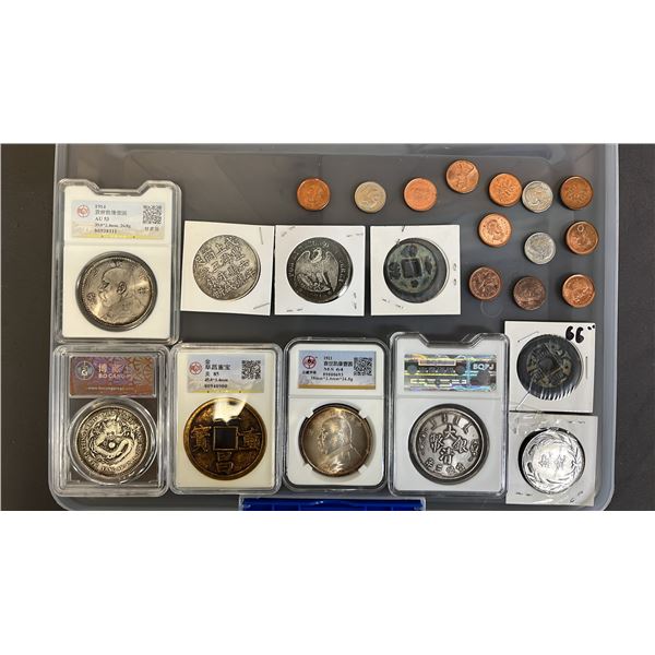 COLLECTION OF VARIOUS TOKENS & COINS *NOT AUTHENTICATED*