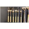 Image 2 : COLLECTION OF ASSORTED VINTAGE KNIVES & FORKS *MANY WITH FRENCH IVORY HANDLES*