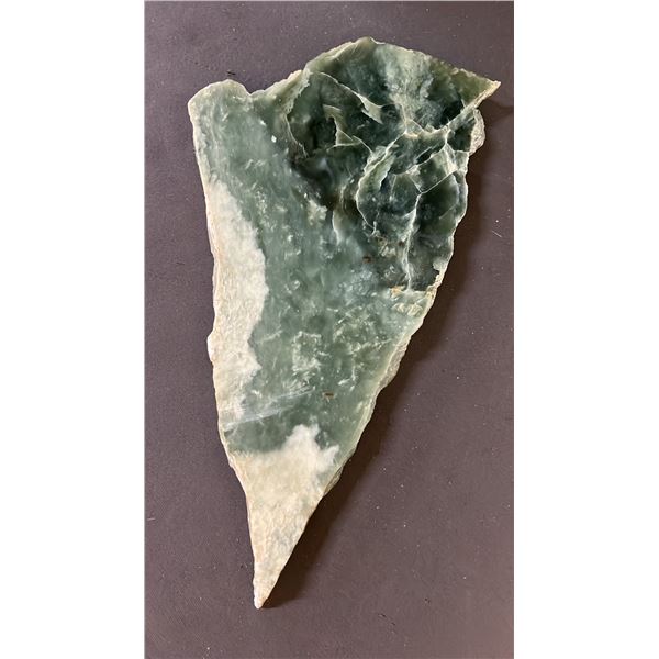 LARGE JADE SLAB: APPROX. 10" X 5"