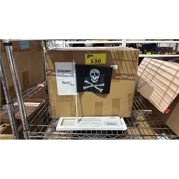 *NEW* BOX OF ANLEY *12* MINI FLAGS