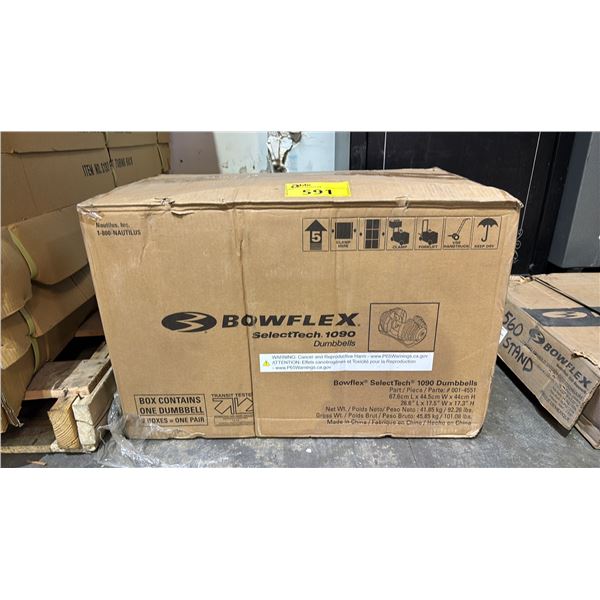 *NEW IN BOX* BOWFLEX SELECTECH 1090 DUMBBELLS