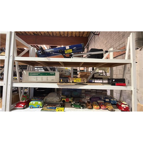 ASSORTED ITEMS INCLUDED 3 PRE-LIT ICY-CRYSTAL TREE LAWN STAKES, WALL CANDLE HOLDER AND MORE