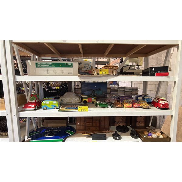 SHELF OF ASSORTED MODEL CARS