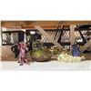 Image 2 : SHELF OF ASSORTED ITEMS INCLUDING WOODEN ART WORK, FIGURINES AND MORE