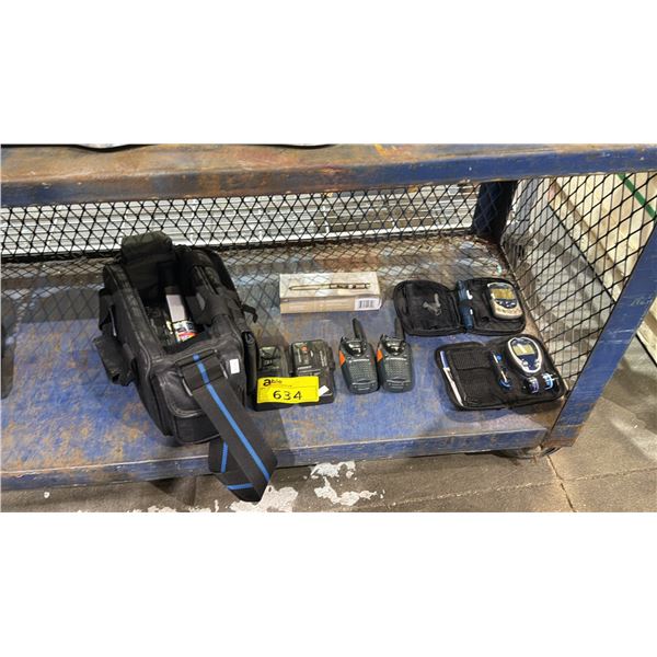 ASSORTED ITEMS INCLUDING SONY VIDEO CAMERA, CITIZEN CASSETTE RECORDER, BLOOD PRESSURE MACHINE AND