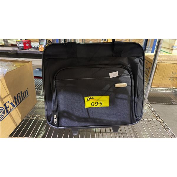 TARGUS BLACK ROLLING LAPTOP BAG