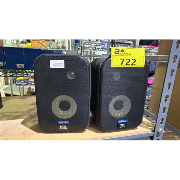 PAIR OF JBL CONTROL 1 PLUS SPEAKERS
