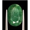 Image 1 : 6.5 CT CERTIFIED BRAZILIAN EMERALD GEMSTONE ($5,950 APPRAISAL)