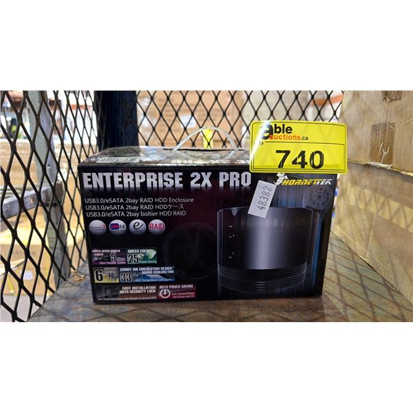 HORNETTEK ENTERPRISE 2X PRO 2-BAY RAID HDD ENCLOSURE