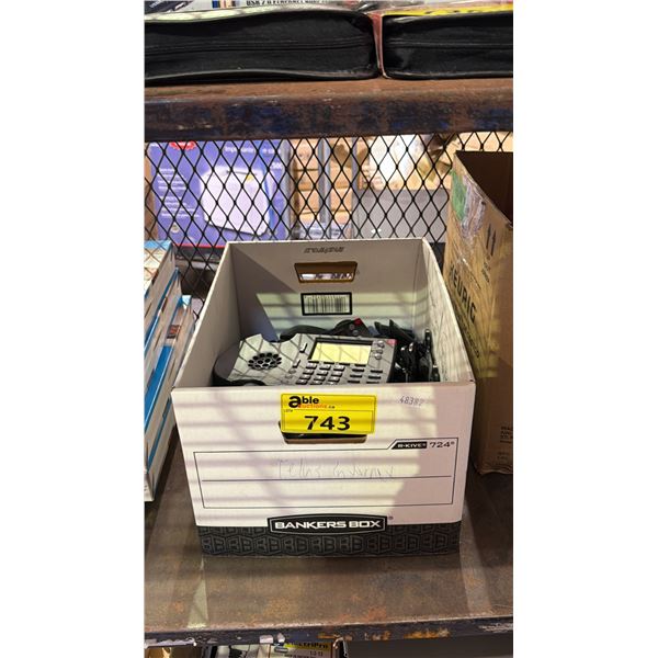 BOX OF SHORETEL 230 BLACK PHONE