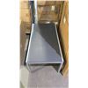 Image 2 : *NEW* RATANA ROMA PADDED SLING COFFEE TABLE W/ALUM TOP ( BLACK)