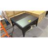 Image 2 : *NEW* *DISPLAY* RATANA CRYSTAL RIVER COFFEE TABLE WITH ALUM TOP