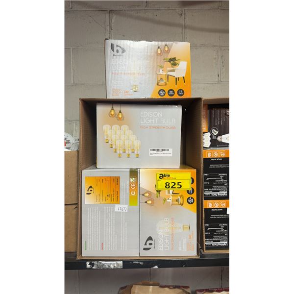 BOX OF EDISON 60W 2300K LIGHT BULBS