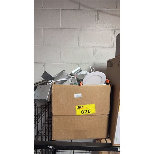 BOX OF ILLUME LIGHTING ESSENTIAL 4-INCH INTEGRATED LED ROUND KITS.