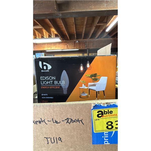 CASE OF BERELLI 4W 2700K E12 SOCKET LED LIGHT BULBS