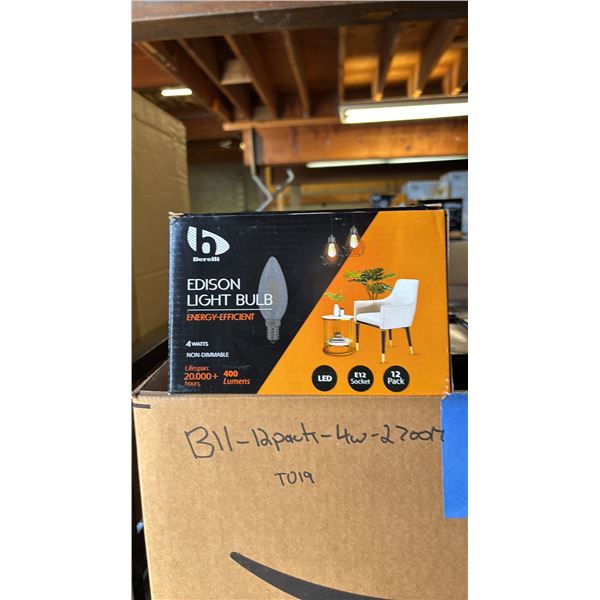 CASE OF BERELLI 4W 2700K E12 SOCKET LED LIGHT BULBS