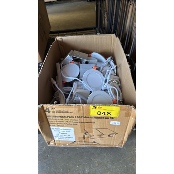 BOX OF 4'' ROUND LED SLIM PANEL LIGHT