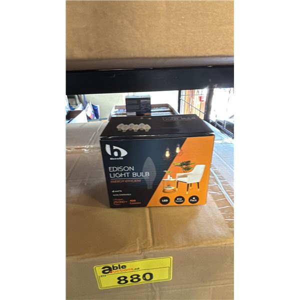 CASE OF BERELLI 4W E12 SOCKET LED EDISON LIGHT BULBS