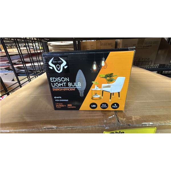 CASE OF BERELLI 4W E12 SOCKET LED EDISON LIGHT BULBS