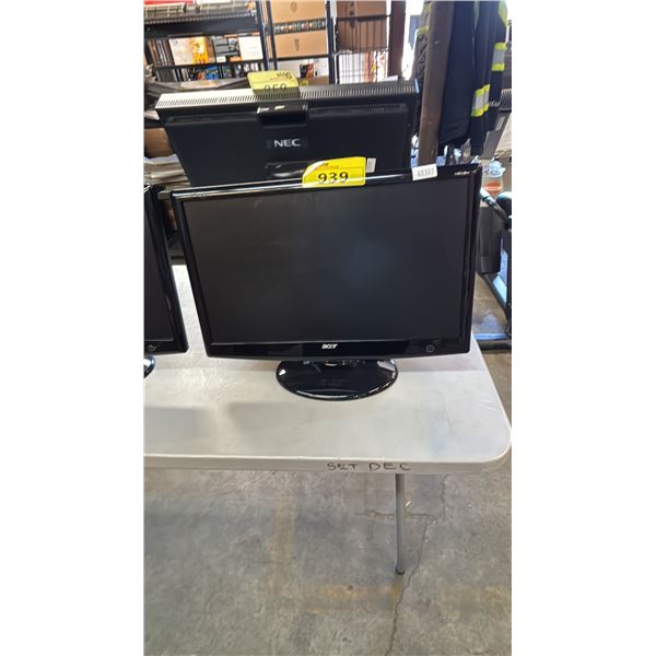 ACER H213H 21" LCD MONITOR *NO POWER CORD OR CABLES*