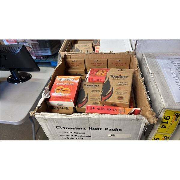 CASE OF ASSORTED TOASTERZ REUSABLE HEAT PACKS