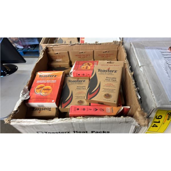 CASE OF ASSORTED TOASTERZ REUSABLE HEAT PACKS