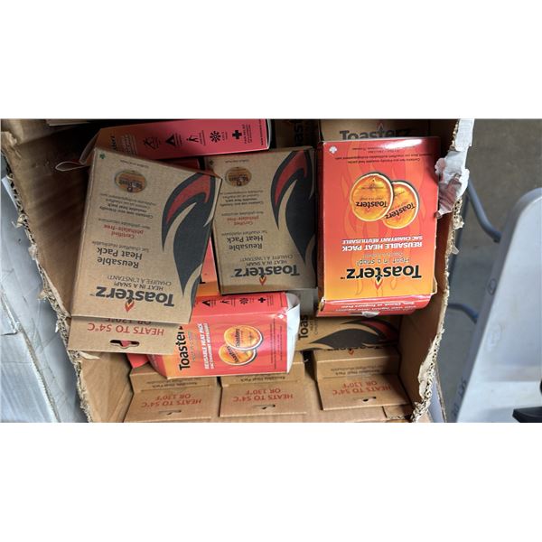 CASE OF ASSORTED TOASTERZ REUSABLE HEAT PACKS