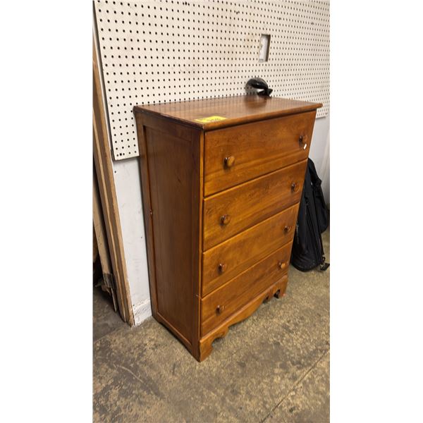 VINTAGE WOOD 5-DRAWER DRESSER