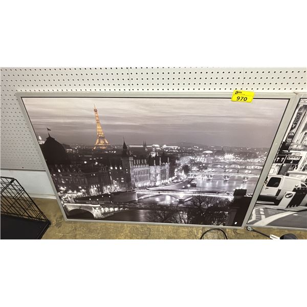 IKEA VILSHILT FRAMED CANVAS PARIS CITY PRINT