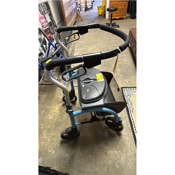 EVOLUTION XPRESSO TALL FOLDING WALKER WITH SEAT