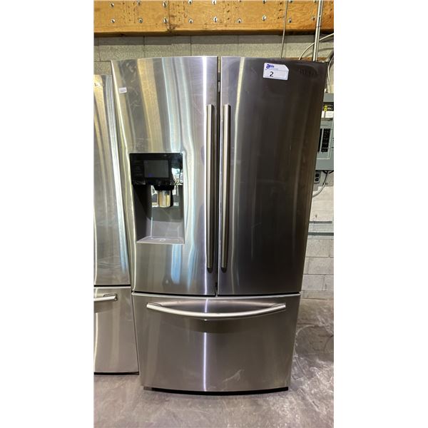 SAMSUNG 36" WIDE STAINLESS STEEL FRENCH DOOR FRIDGE WITH BOTTOM FREEZER DRAWER