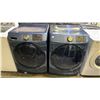Image 1 : SAMSUNG FRONT LOAD WASHER & DRYER SET: *TOP OF WASHING MACHINE IS SCRATCHED*