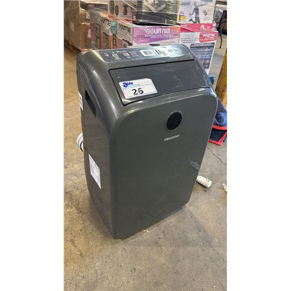 HISENSE 10,000 BTU PORTABLE AIR CONDITIONER *HAS HOSE AND ACCESSORIES* (NO REMOTE)