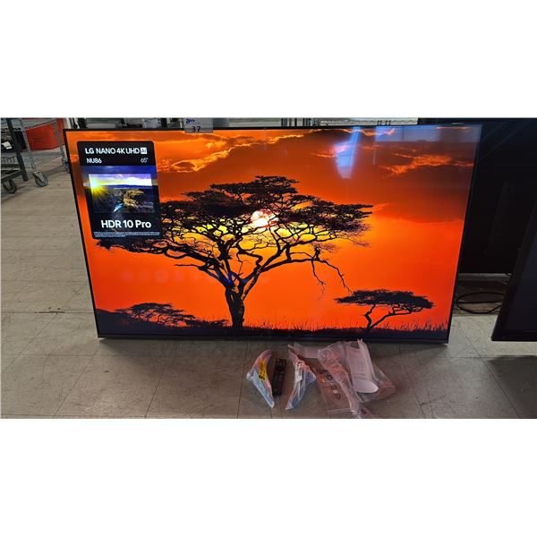 LG 65" NANO 4K UHD AI NU86 SMART TV WITH REMOTE & STAND