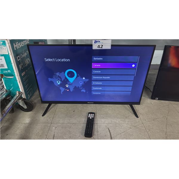 HISENSE 32" LED LCD TV WITH STAND & REMOTE