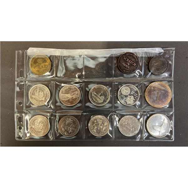 COLLECTION OF ASSORTED VINTAGE CANADIAN COINS & TOKENS