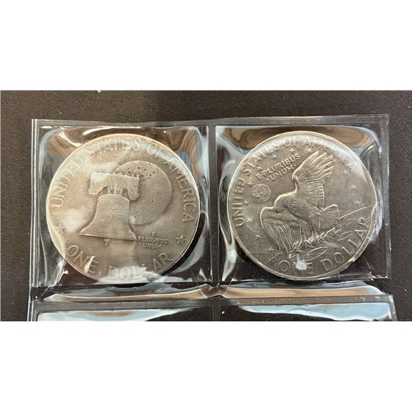 1972 US LIBERTY/EAGLE $1 COIN & 1976 US LIBERTY/BELL $1 COIN