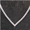 Image 2 : *NEW* PLATINUM PLATED 2.5MM SIMULATED DIAMOND (CZ) NECKLACE - 18" LONG