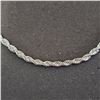 Image 2 : *NEW* .925 SILVER 3MM TWISTED ROPE BRACELET: 8.5" LONG