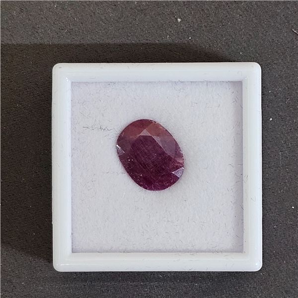 *NEW* 8.3CT OVAL CUT UNTREATED NATURAL RUBY: 11.3MM X 14.6MM