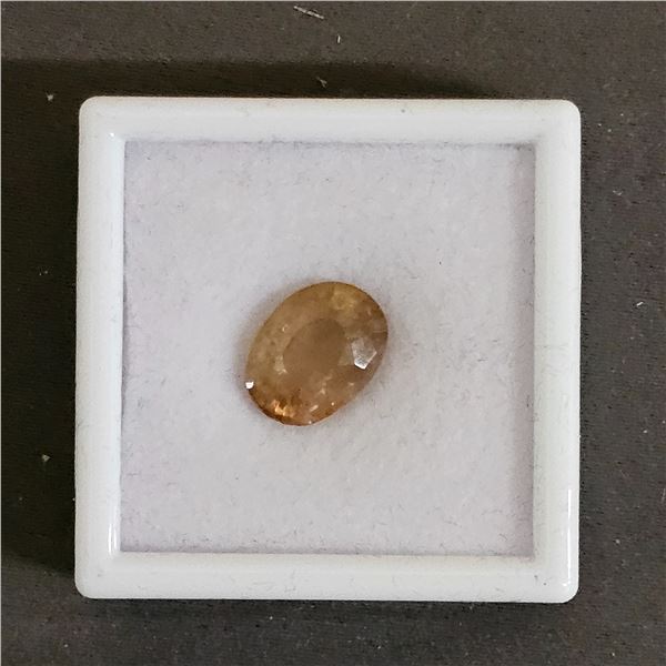 *NEW* 9.2CT OVAL CUT UNTREATED NATURAL IMPERIAL TOPAZ: 9.8MM X 12.8MM