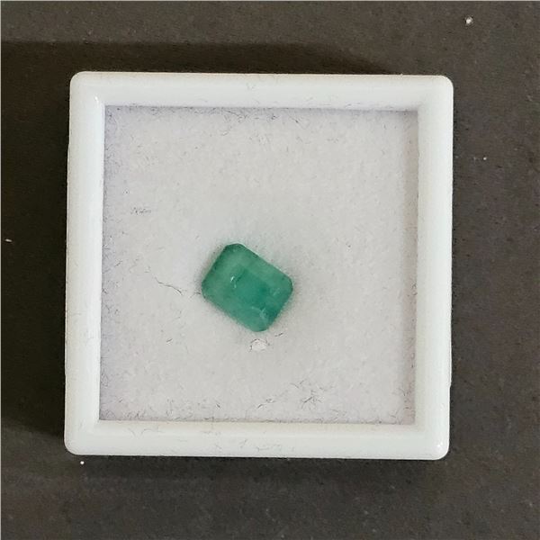 *NEW* 3.1 EMERALD CUT UNTREATED NATURAL EMERALD: 6.8MM X 8.5MM