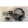 Image 1 : SONY WIRELESS HEAPHONES & (3) EARBUDS CHARGING CASES (ONE 1 EARBUD) *NO CHARGING CABLES*