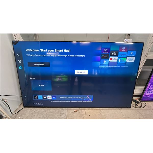 SAMSUNG 85" CRYSTAL UHD DU6950 4K TIZEN OS SMART TV *NO REMOTE/NO STAND/DAMAGE TO TOP LEFT CORNER*