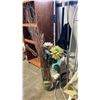 Image 3 : ASSTD. HOUSEHOLD ITEMS: CHRISTMAS TREE STAND, IRONING BOARD, TOBI GARMENT STEAMER, MOP & MORE