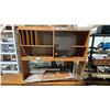 Image 2 : WOOD 2-PIECE SIDE BOARD WITH SLIDING BOTTOM DOORS & MEDIA STORAGE *NOT COMPLETELY BUILT*